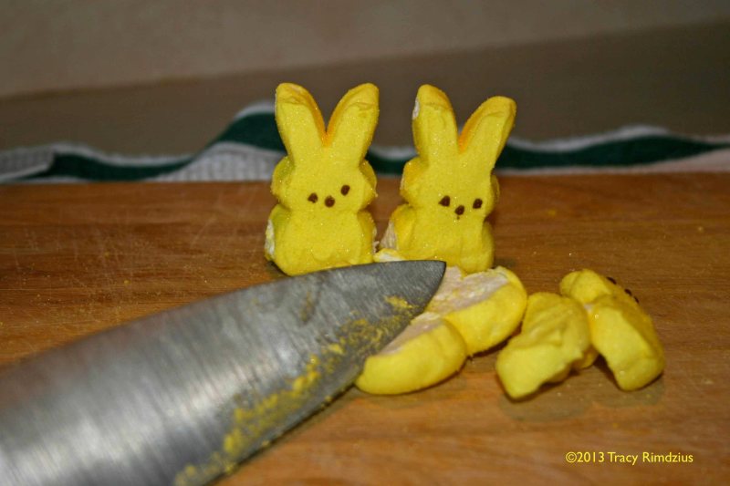 Peeps overlooking the carnage.